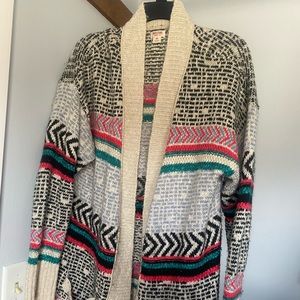 Multi-colored cardigan